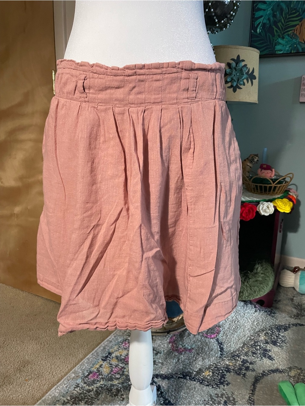 Old Navy Dusty Rose Elastic Waist Skirt